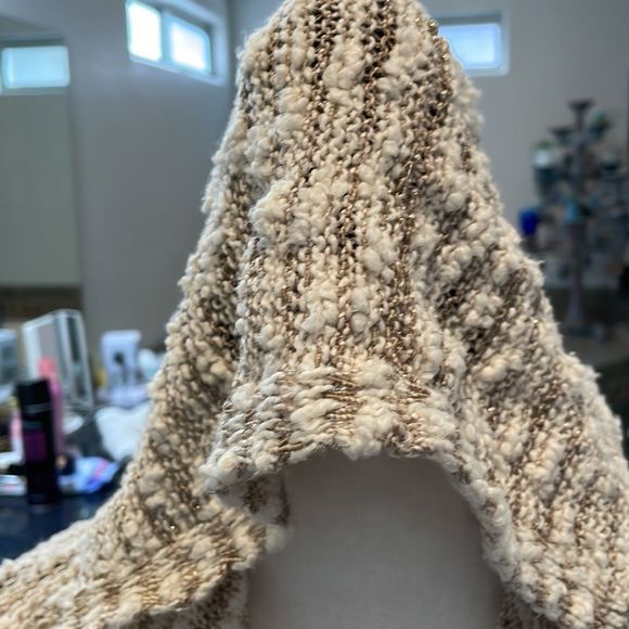 Anthropologie Moth open front sweater with hood size extra small - Picture 3 of 9